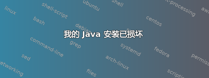 我的 Java 安装已损坏