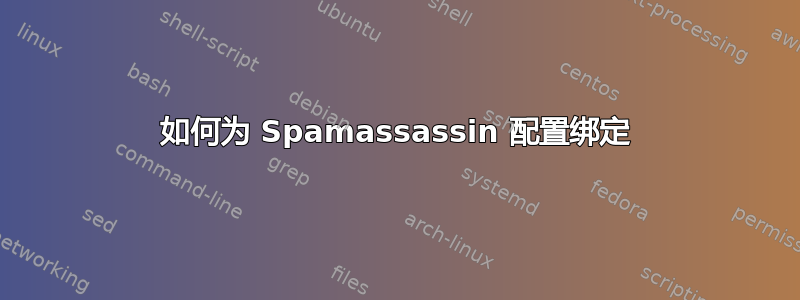 如何为 Spamassassin 配置绑定