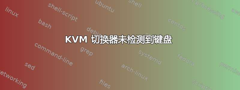 KVM 切换器未检测到键盘