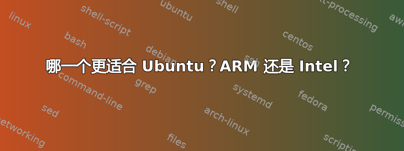 哪一个更适合 Ubuntu？ARM 还是 Intel？