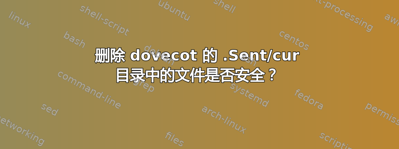 删除 dovecot 的 .Sent/cur 目录中的文件是否安全？