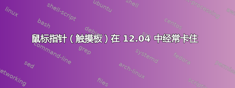 鼠标指针（触摸板）在 12.04 中经常卡住 