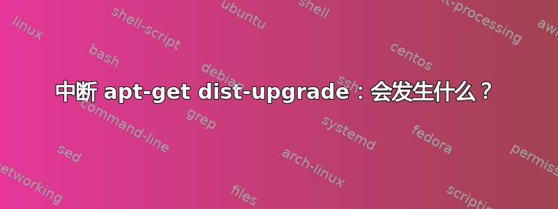 中断 apt-get dist-upgrade：会发生什么？