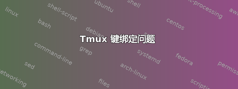 Tmux 键绑定问题