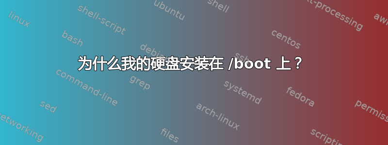 为什么我的硬盘安装在 /boot 上？