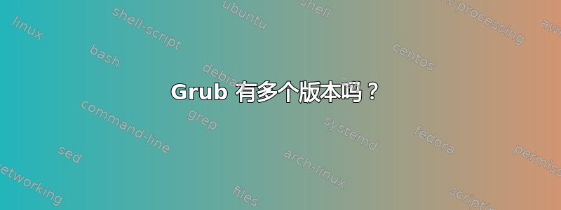 Grub 有多个版本吗？