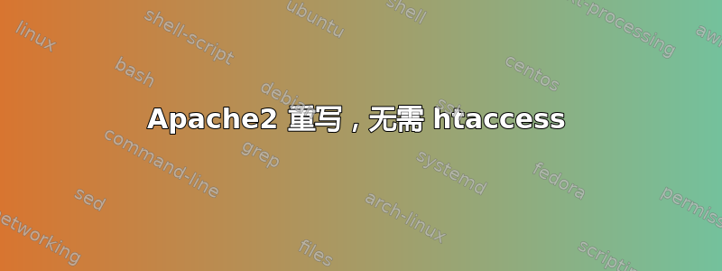 Apache2 重写，无需 htaccess