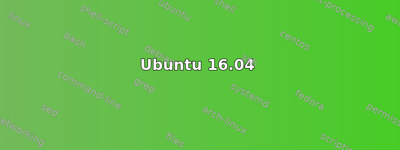 Ubuntu 16.04