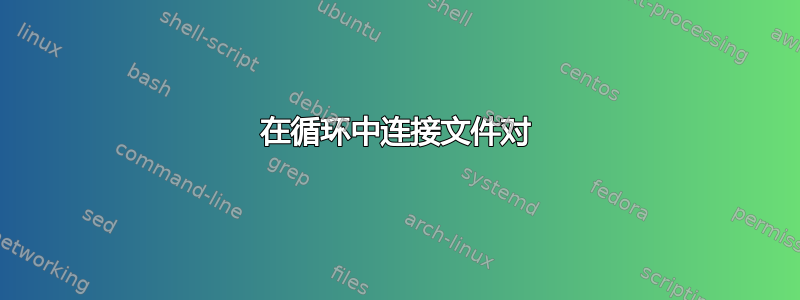 在循环中连接文件对