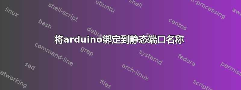 将arduino绑定到静态端口名称