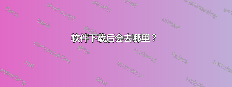 软件下载后会去哪里？