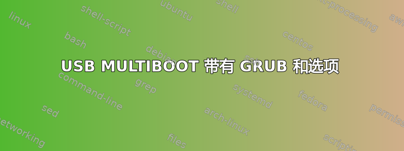 USB MULTIBOOT 带有 GRUB 和选项