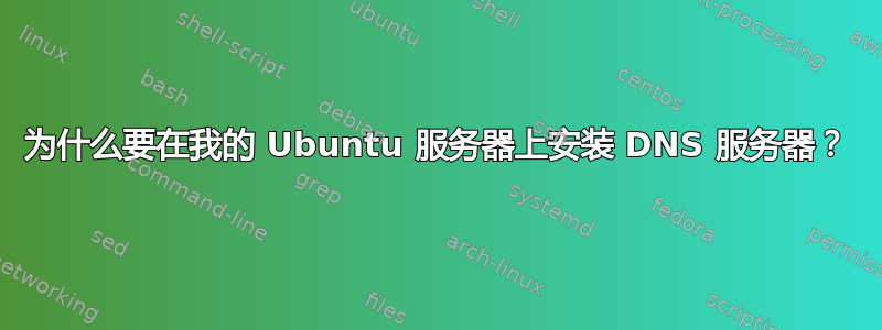 为什么要在我的 Ubuntu 服务器上安装 DNS 服务器？