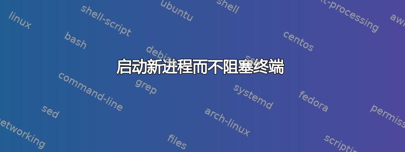 启动新进程而不阻塞终端