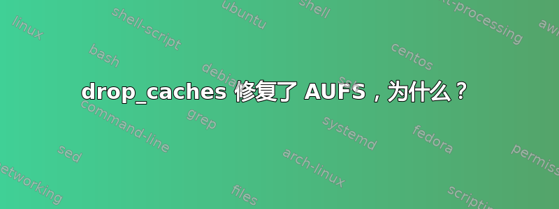 drop_caches 修复了 AUFS，为什么？