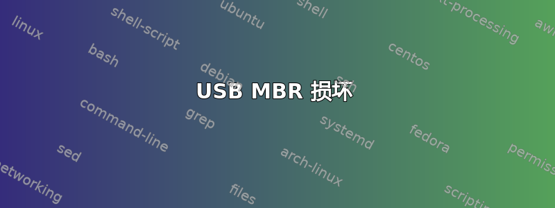 USB MBR 损坏