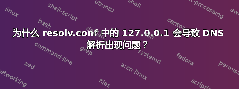 为什么 resolv.conf 中的 127.0.0.1 会导致 DNS 解析出现问题？