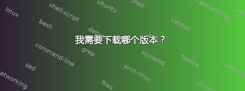 我需要下载哪个版本？