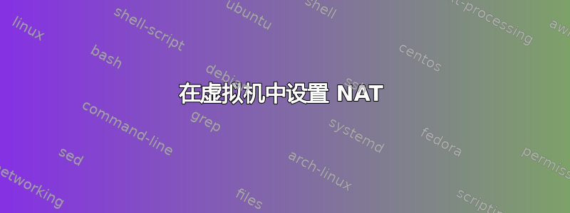 在虚拟机中设置 NAT