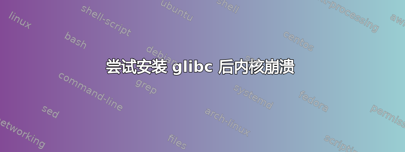 尝试安装 glibc 后内核崩溃