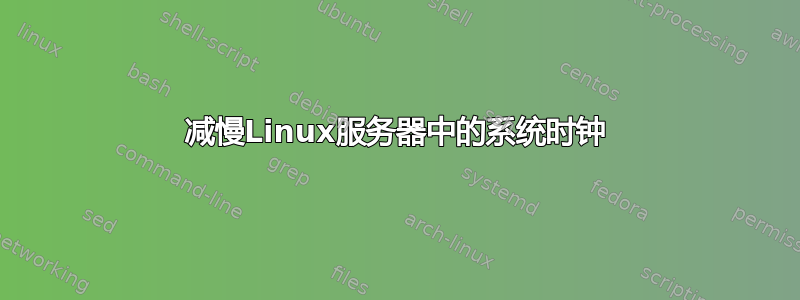 减慢Linux服务器中的系统时钟