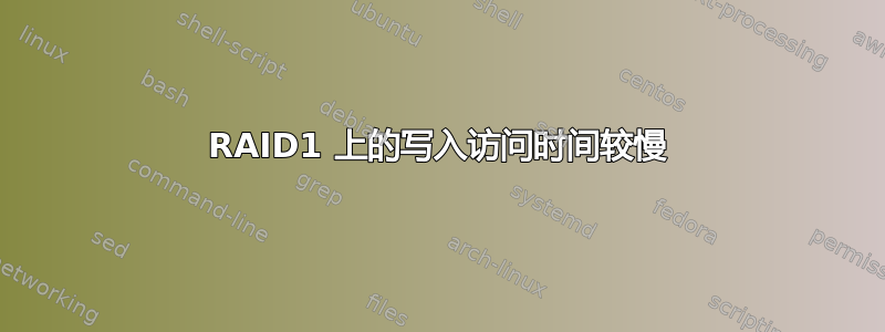 RAID1 上的写入访问时间较慢