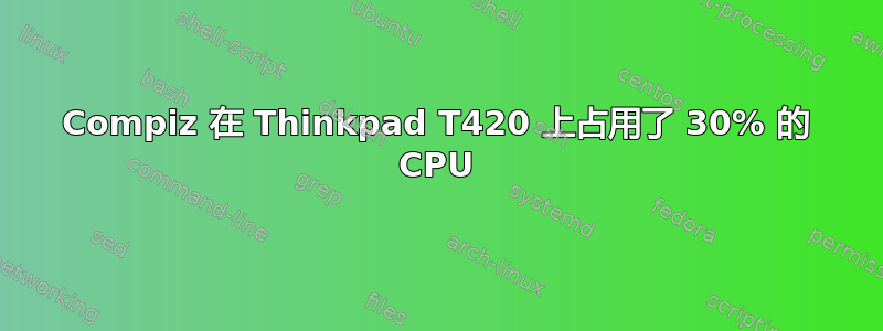 Compiz 在 Thinkpad T420 上占用了 30% 的 CPU