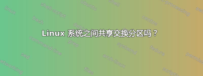 Linux 系统之间共享交换分区吗？