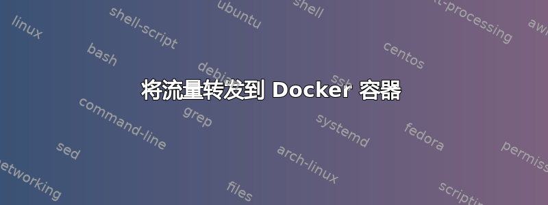 将流量转发到 Docker 容器