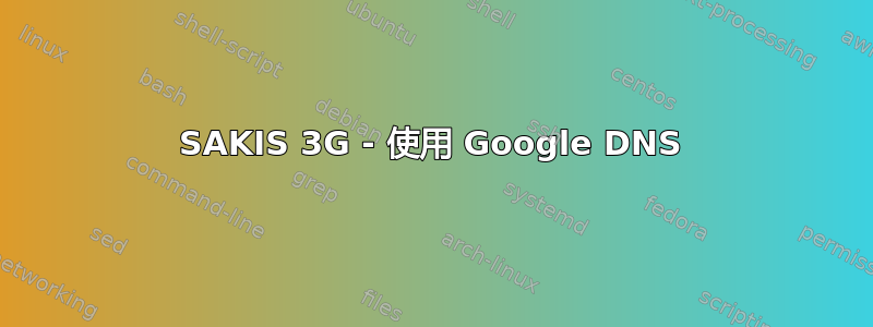 SAKIS 3G - 使用 Google DNS