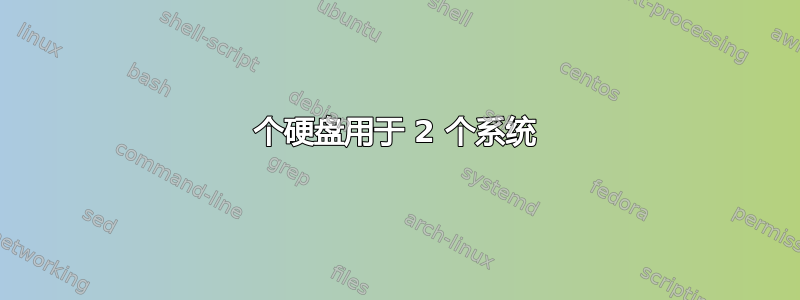 2 个硬盘用于 2 个系统 