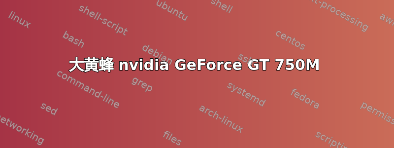 大黄蜂 nvidia GeForce GT 750M