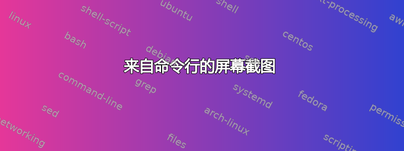 来自命令行的屏幕截图