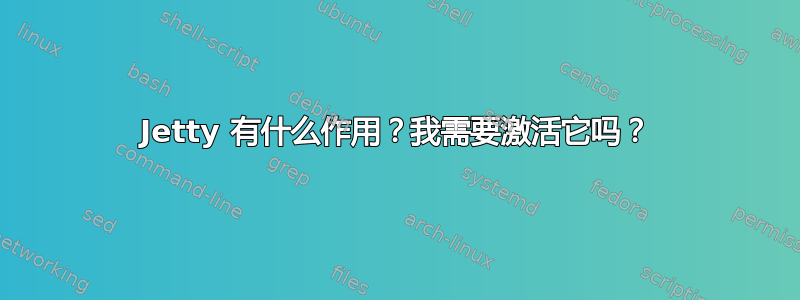 Jetty 有什么作用？我需要激活它吗？