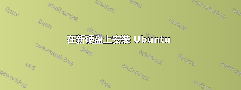 在新硬盘上安装 Ubuntu