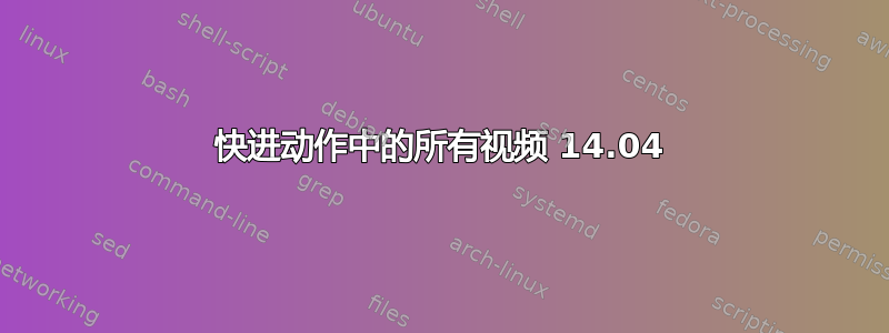 快进动作中的所有视频 14.04