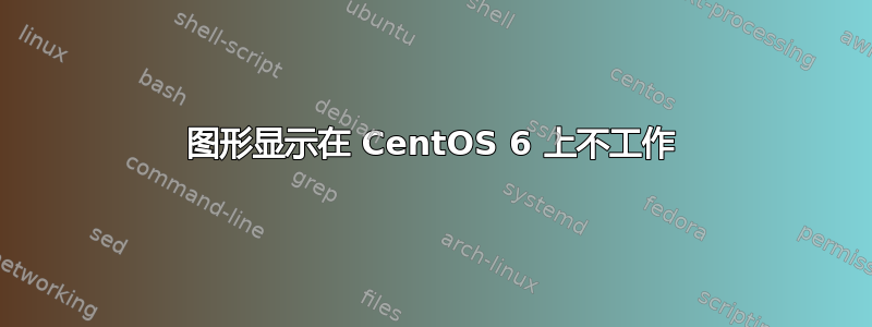 图形显示在 CentOS 6 上不工作