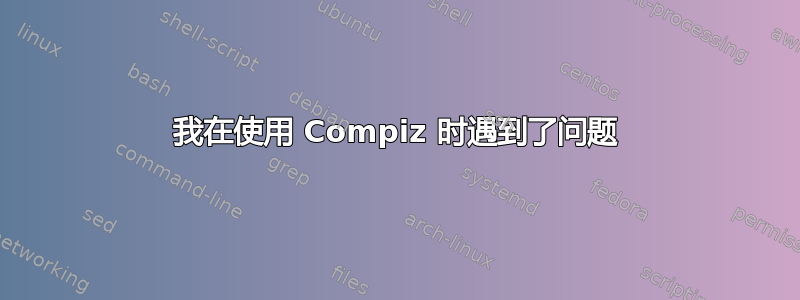 我在使用 Compiz 时遇到了问题