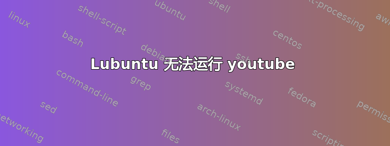 Lubuntu 无法运行 youtube