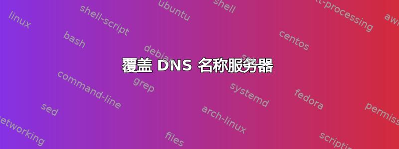 覆盖 DNS 名称服务器