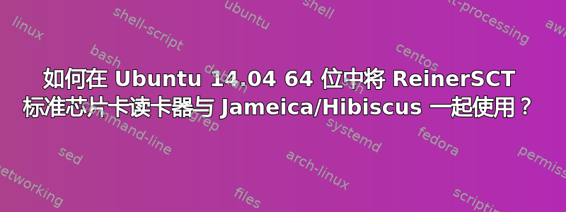 如何在 Ubuntu 14.04 64 位中将 ReinerSCT 标准芯片卡读卡器与 Jameica/Hibiscus 一起使用？