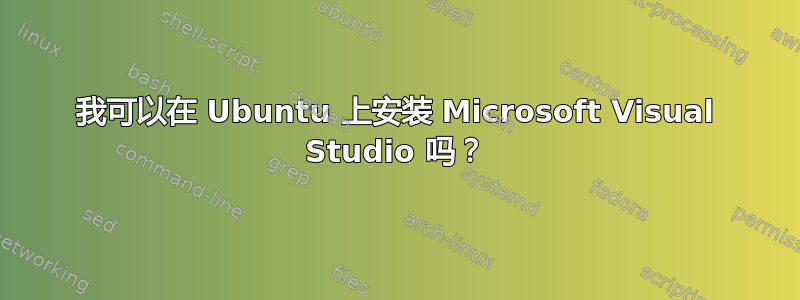 我可以在 Ubuntu 上安装 Microsoft Visual Studio 吗？