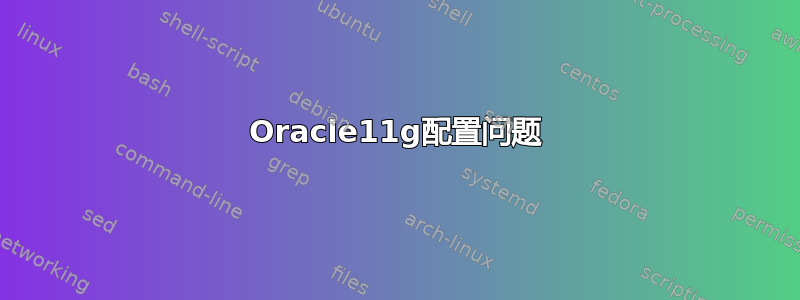 Oracle11g配置问题