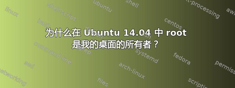 为什么在 Ubuntu 14.04 中 root 是我的桌面的所有者？