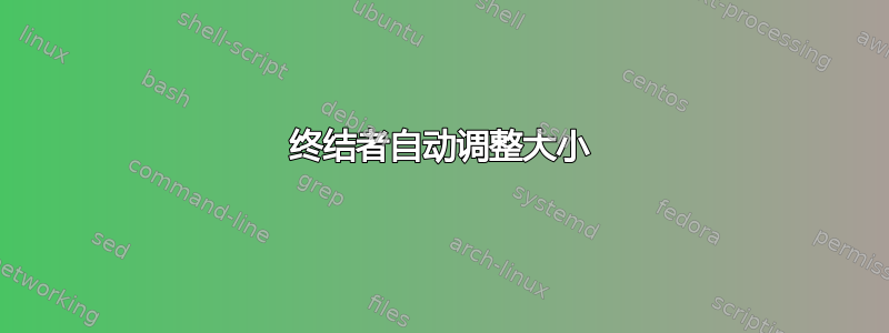 终结者自动调整大小