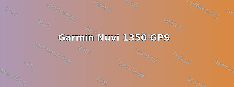 Garmin Nuvi 1350 GPS 