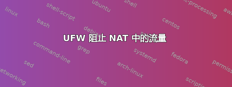 UFW 阻止 NAT 中的流量