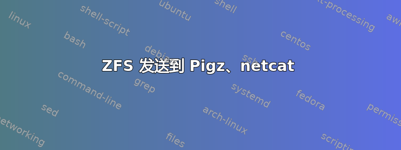 ZFS 发送到 Pigz、netcat