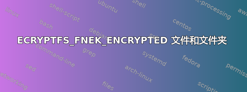 ECRYPTFS_FNEK_ENCRYPTED 文件和文件夹