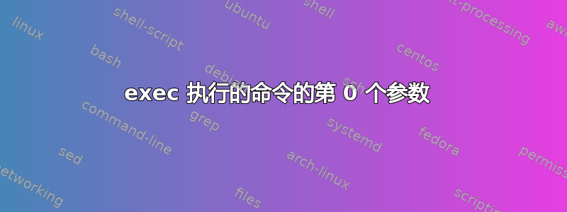 exec 执行的命令的第 0 个参数 